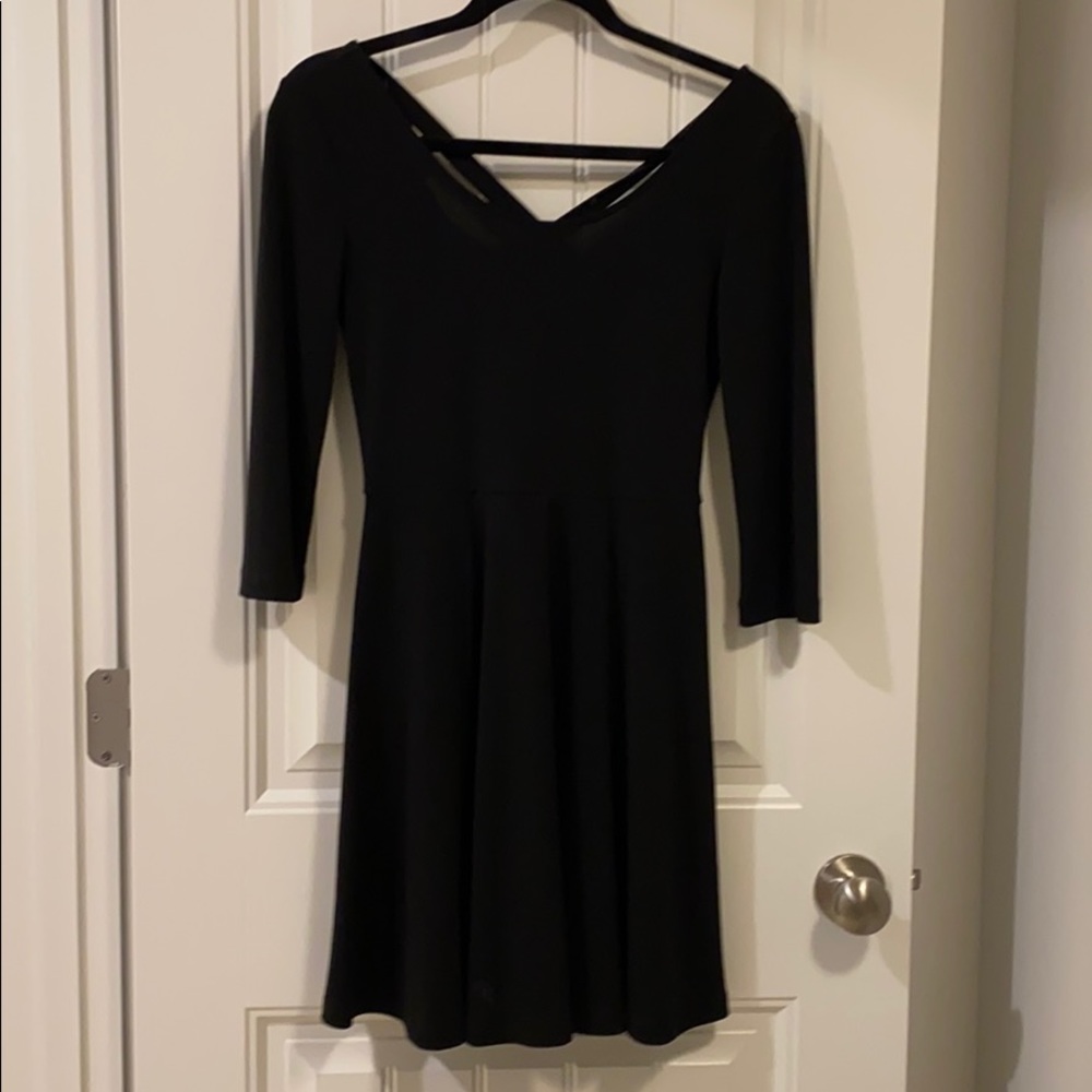 Black mini dress